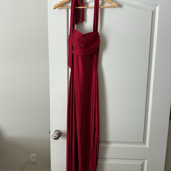 Burgundy Maxi Dress - Picture 6 of 6